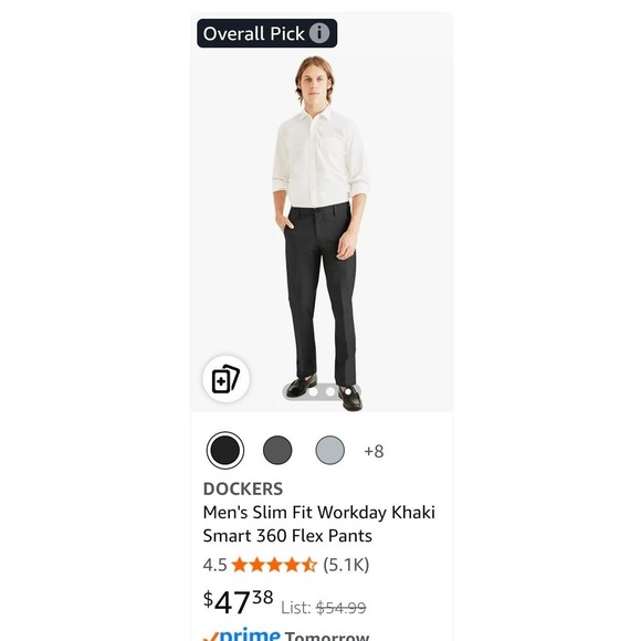 4pc Bundle Dockers Mens 29x30 Slim Fit Sign Khaki 2 Blue 2 Black work 360 School - Picture 2 of 14